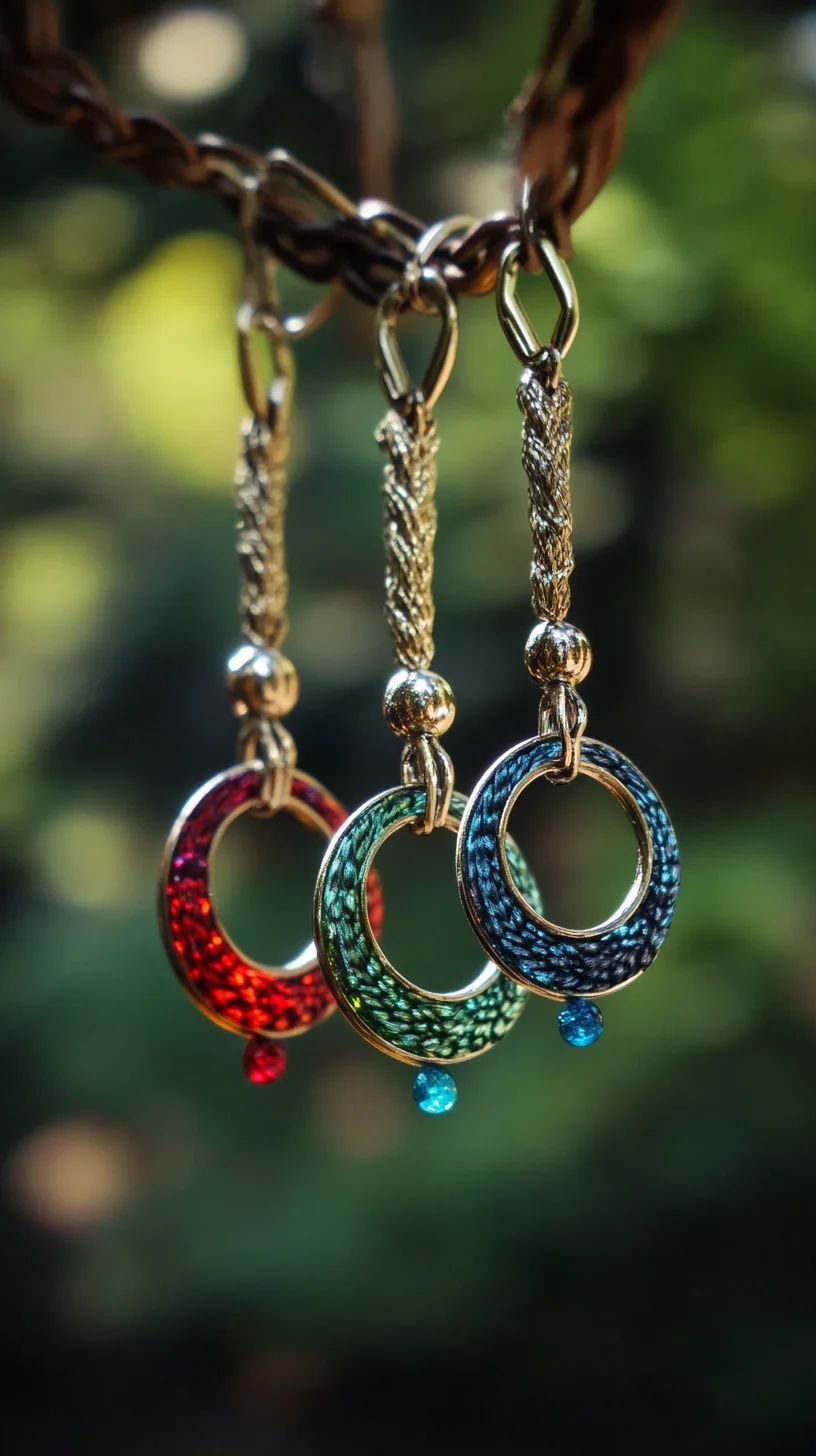 Elevate Your Look with Colorful Beaded Charm Earrings