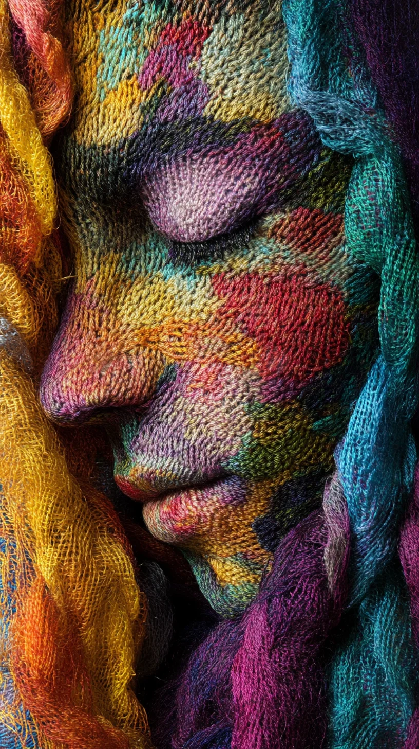 Embrace Color: The Vibrant Textile-Inspired Face Art Trend