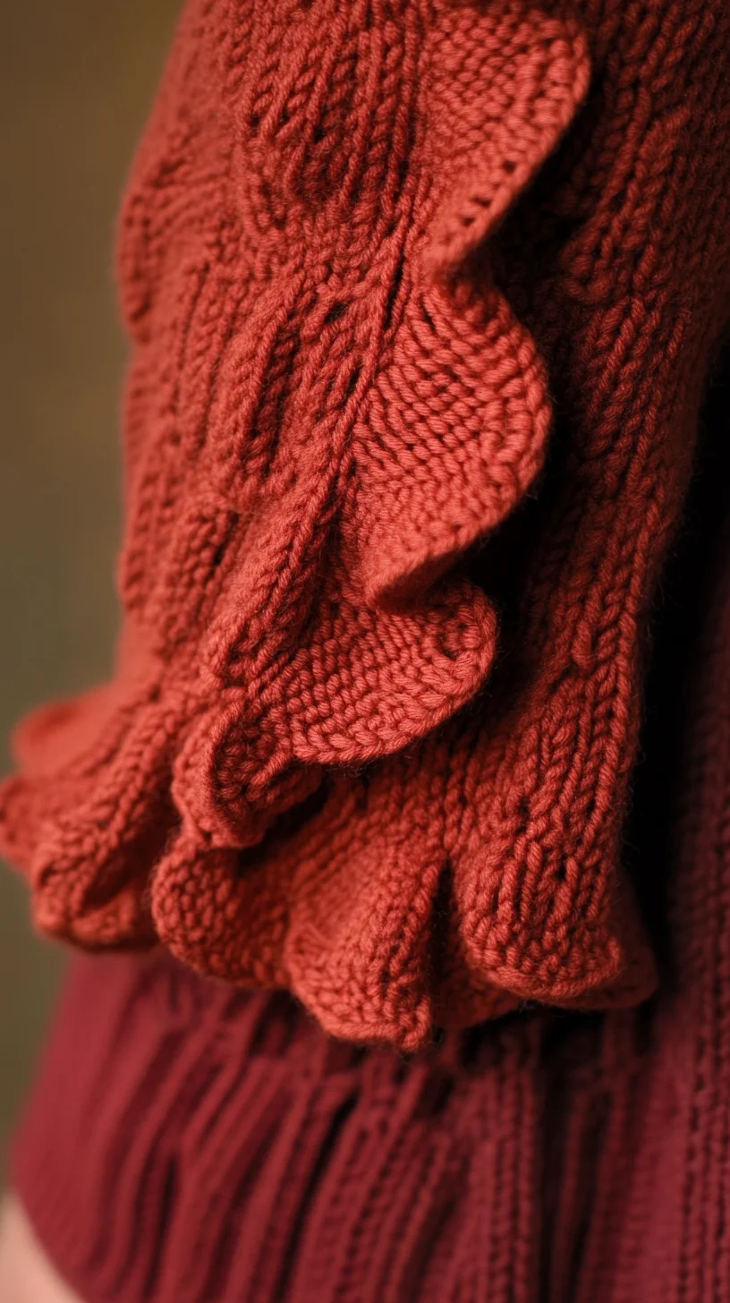 Embrace Cozy Chic: The Allure of Ruffled Knitwear