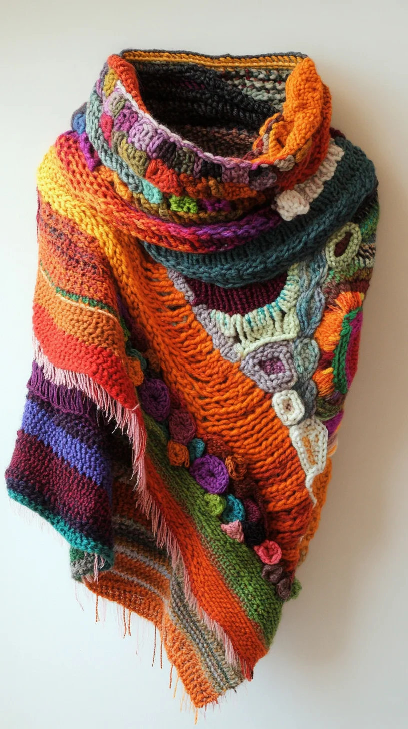 Embrace Cozy Chic: The Ultimate Colorful Crochet Shawl for Every Wardrobe