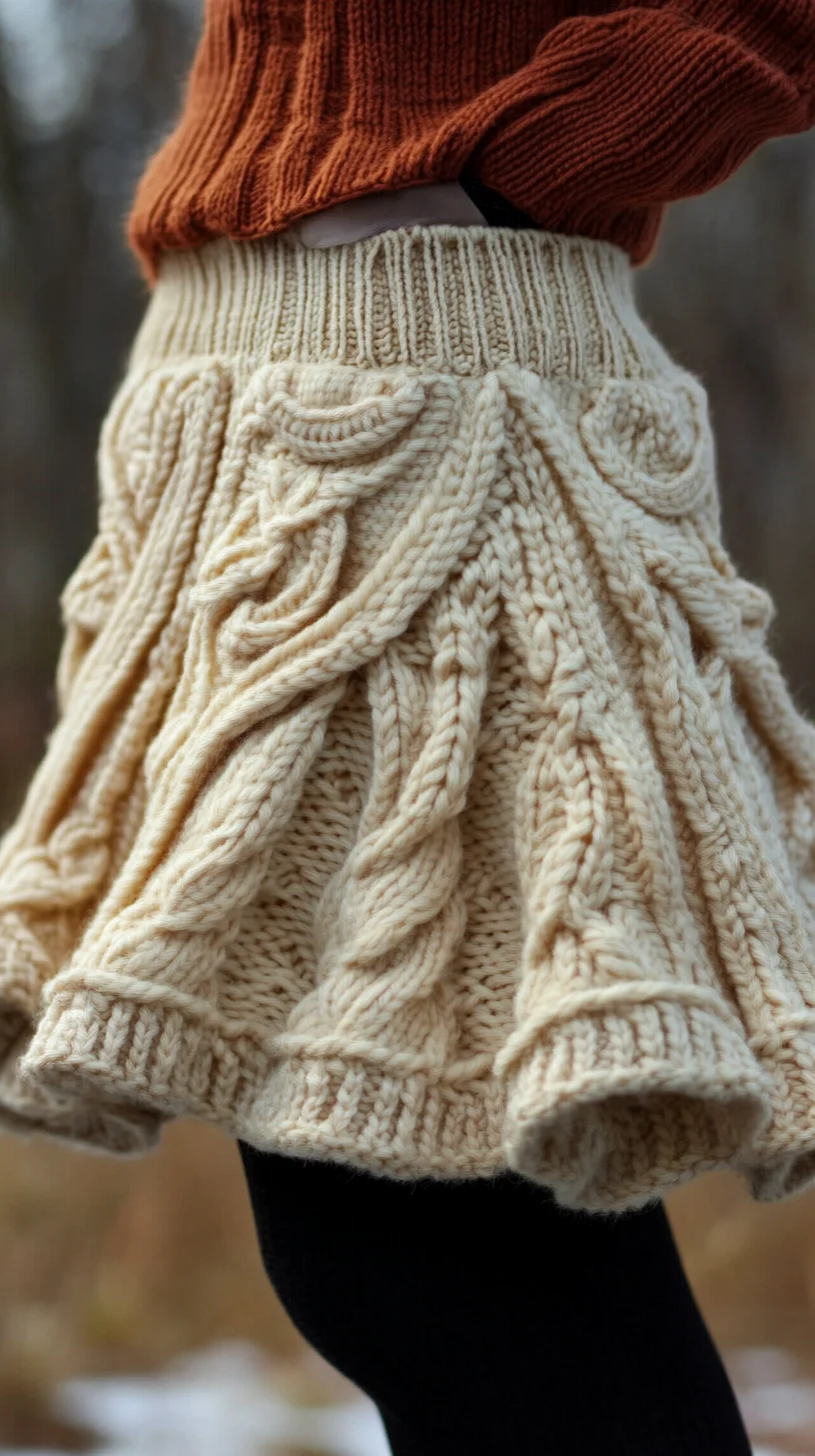 Embrace Cozy Elegance: The Knit A-Line Skirt for Effortless Style