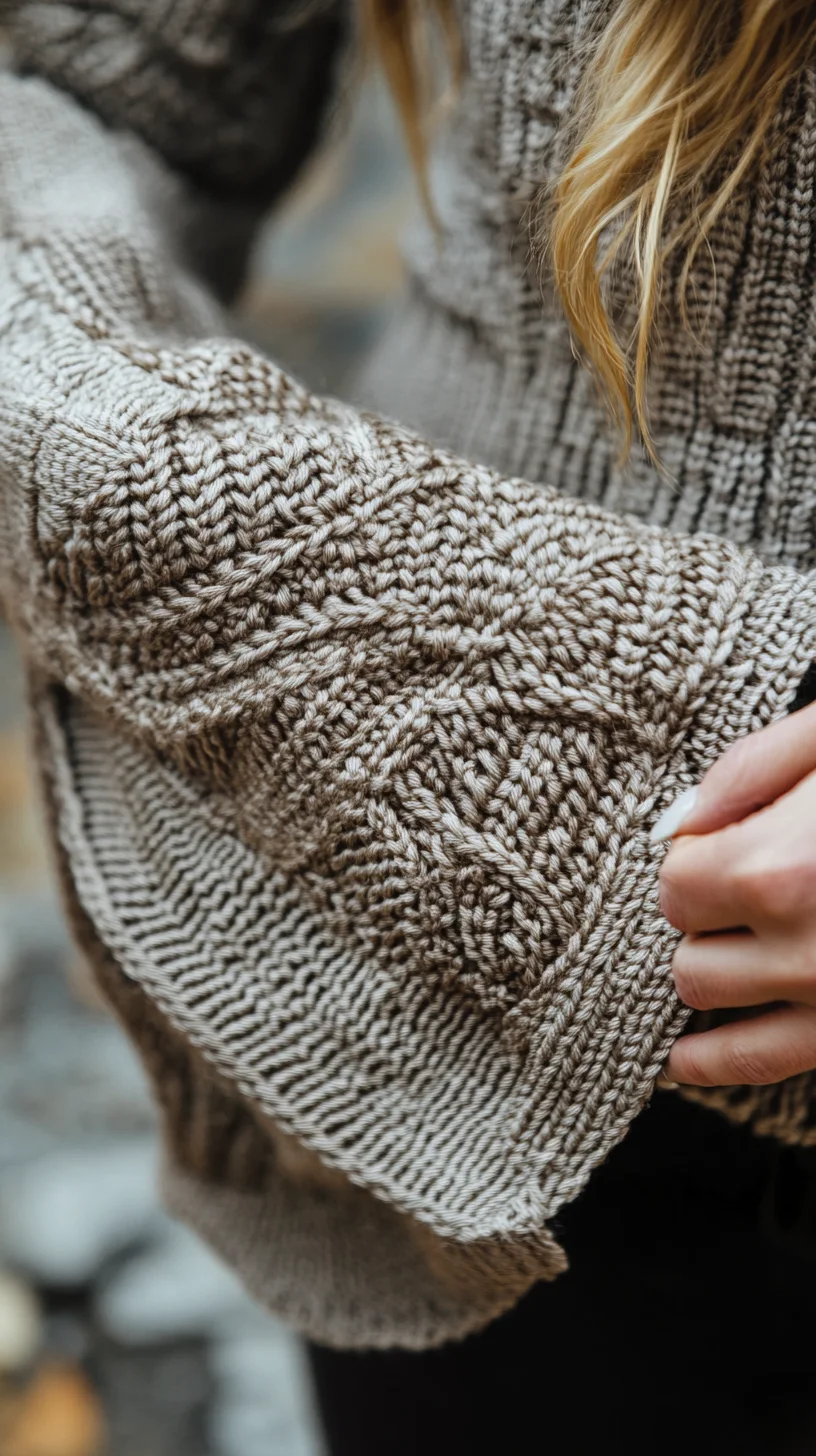 Embrace Cozy Elegance with Chunky Knit Textures for Fall