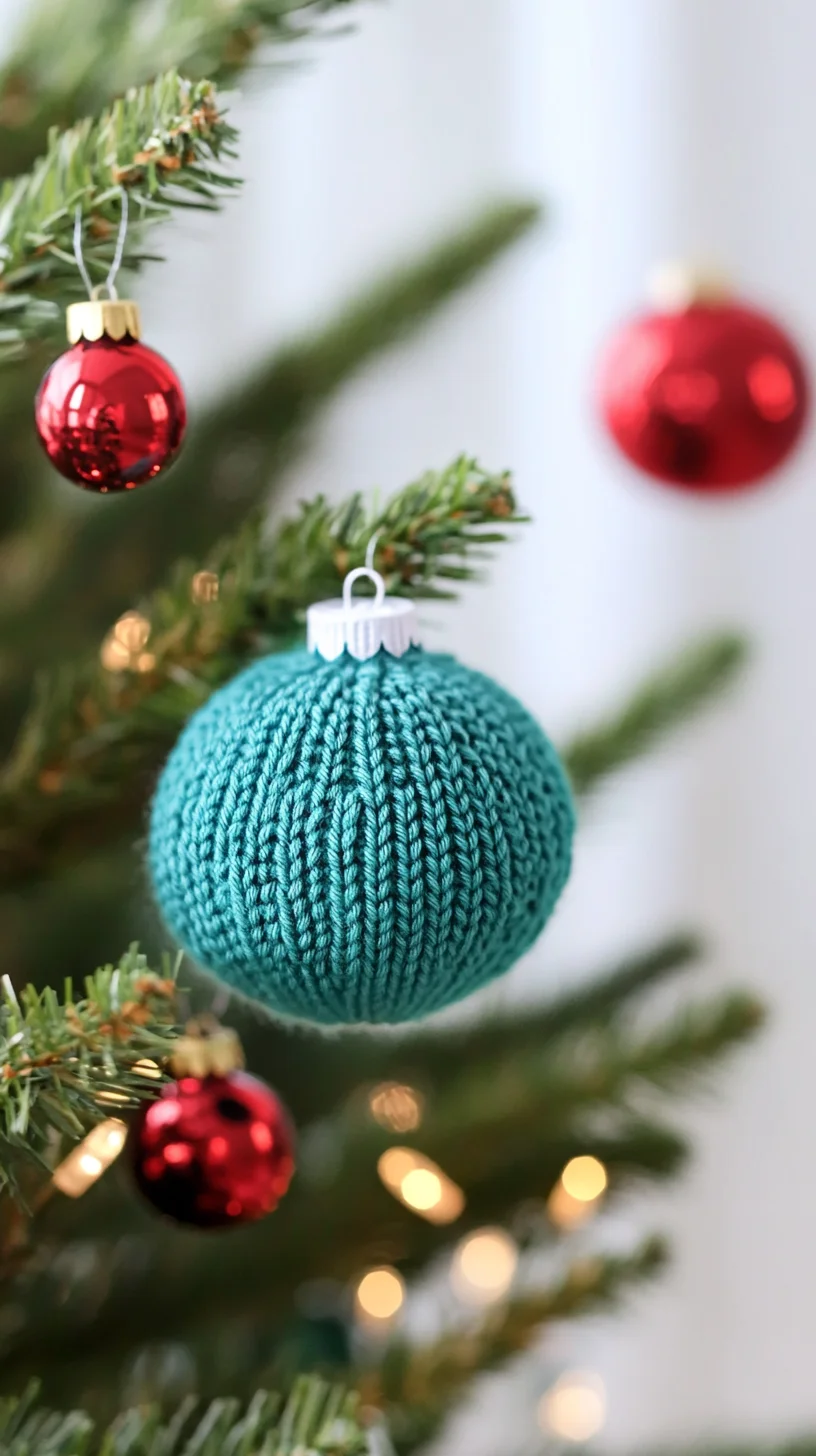 Embrace Cozy Elegance with Knitted Ornaments for Your Holiday Tree