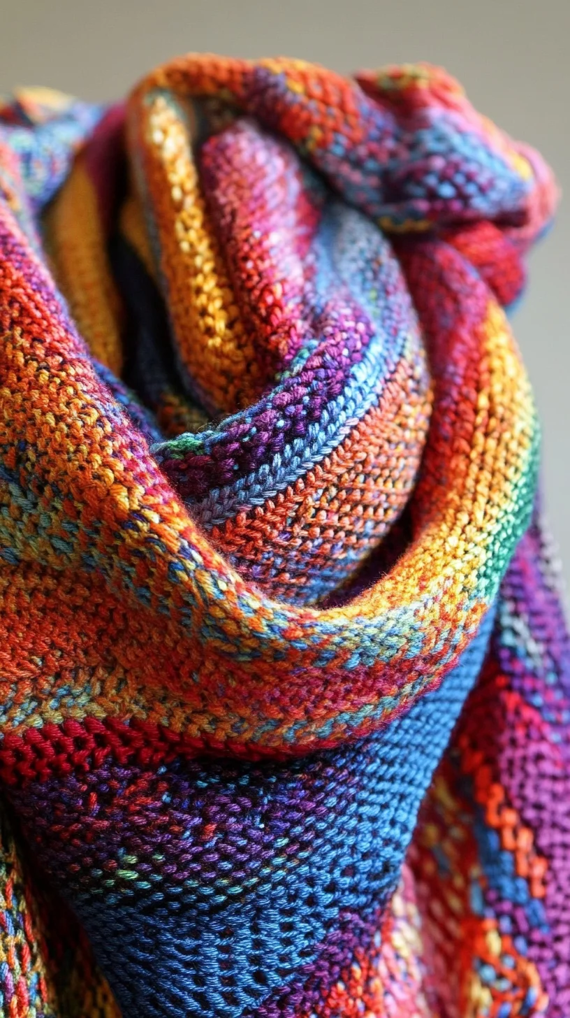 Embrace Vibrant Textures: The Perfect Colorful Knit Scarf for Every Season