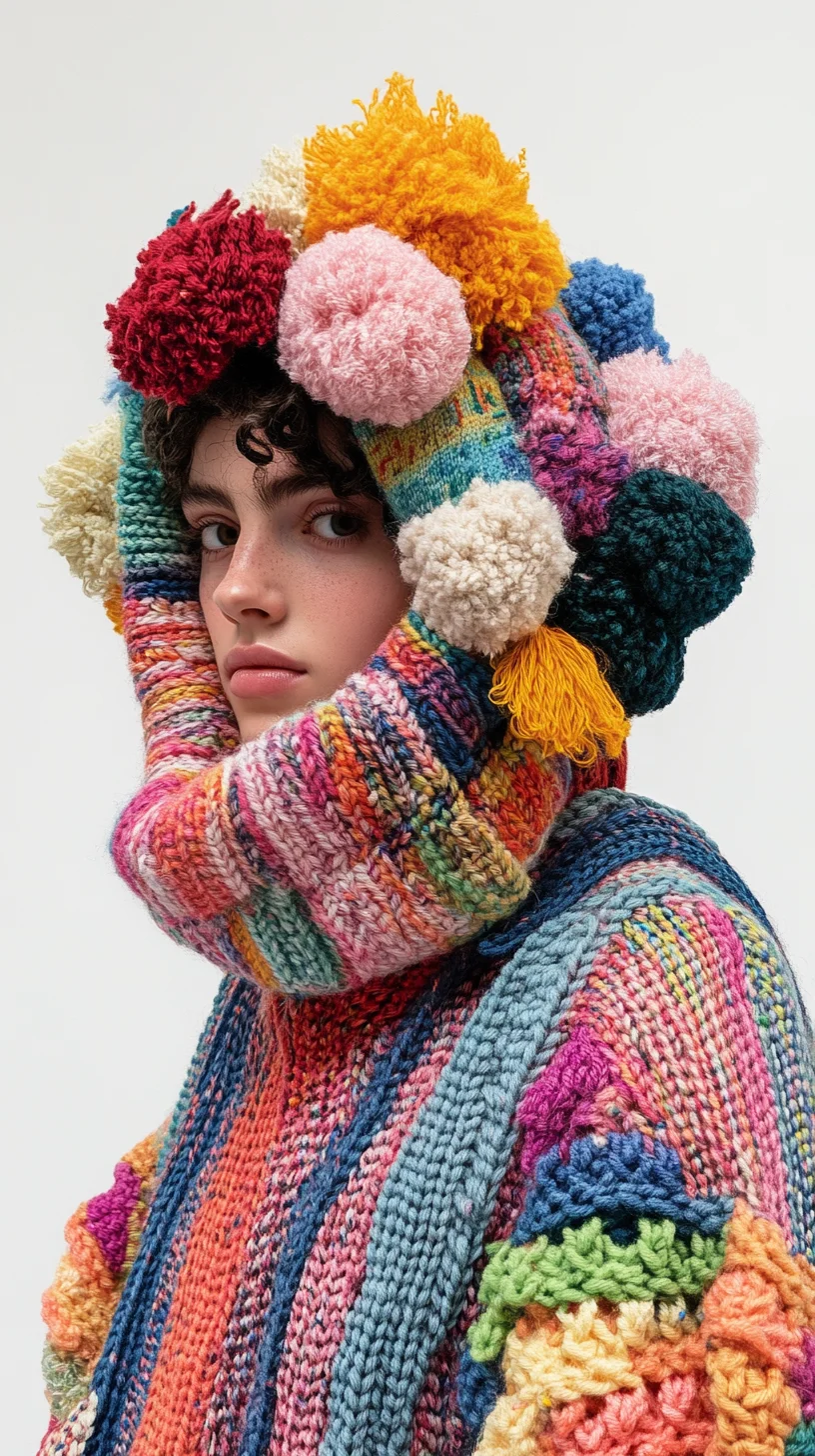 Embrace Whimsy: Playful Pom-Pom Knits for a Cozy Statement Look