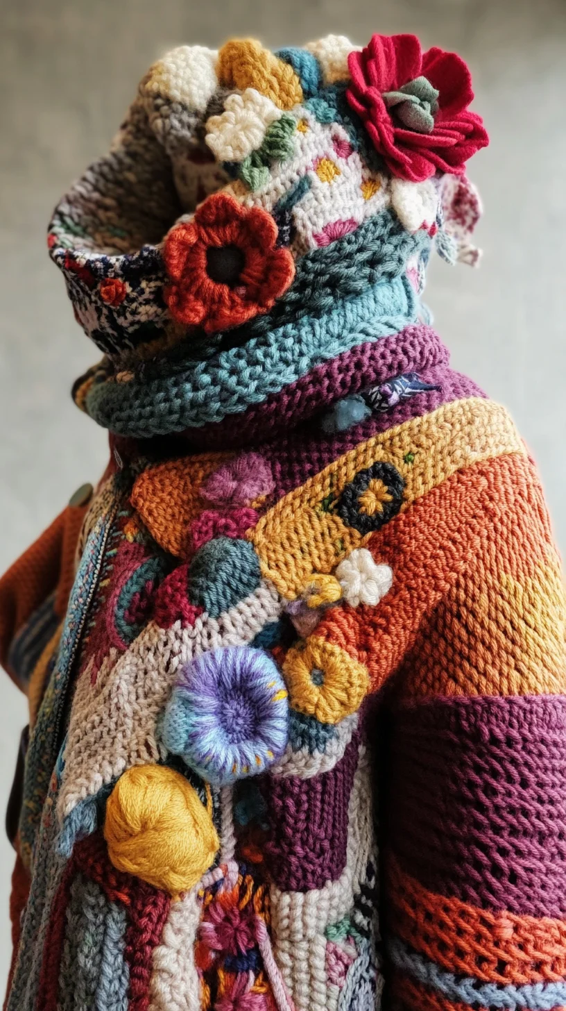 Embrace Whimsy with an Artistic Crochet Floral Layering Style