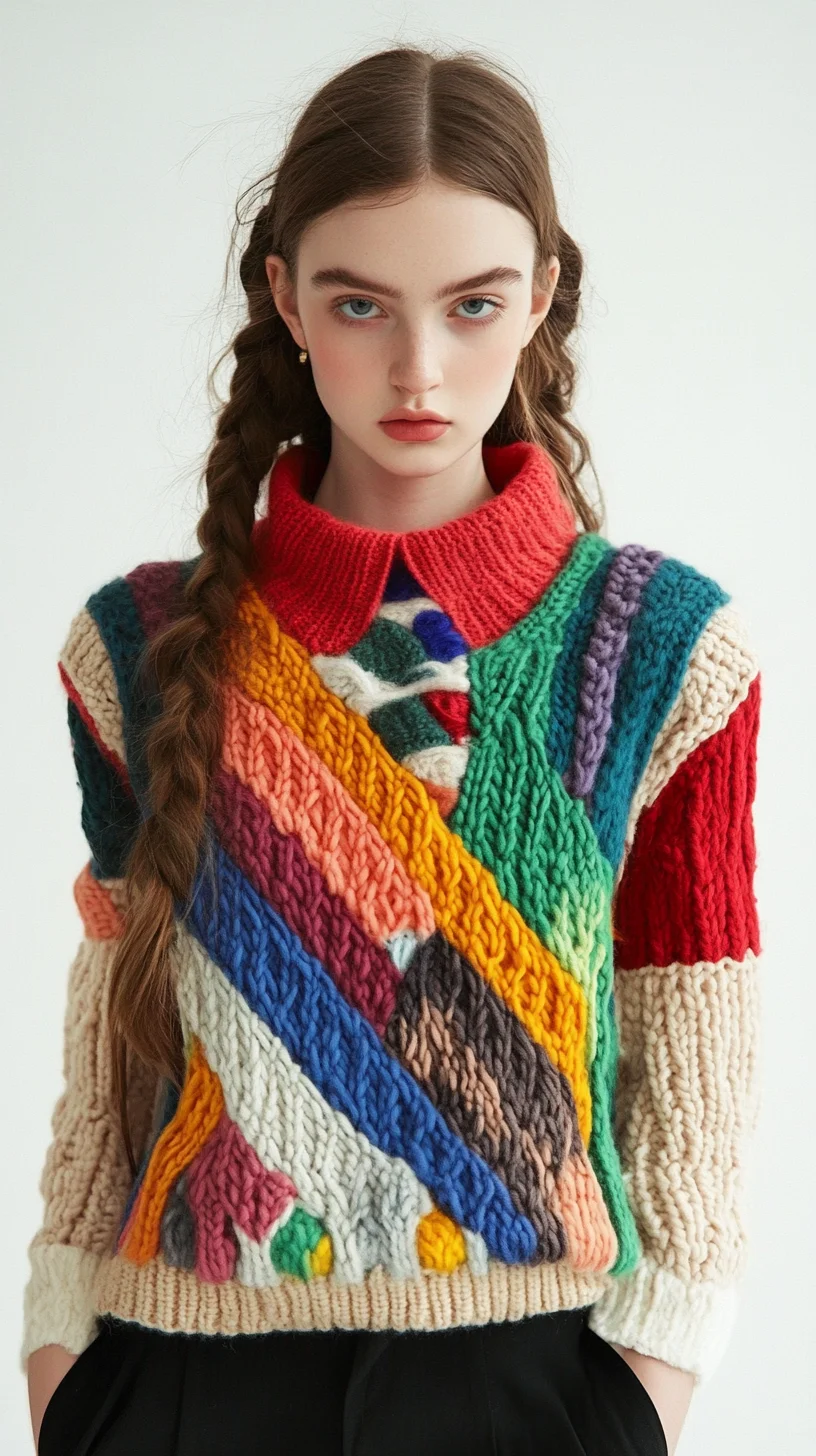 Embrace Whimsy with Boldly Colorful Knitwear: Perfect for Any Occasion!