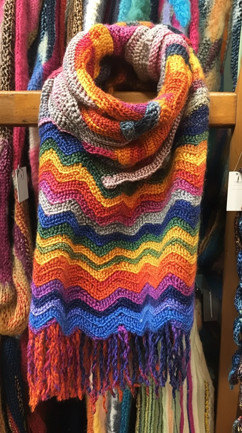 Vibrant Crochet Wrap: Elevate Your Style with Colorful Layers