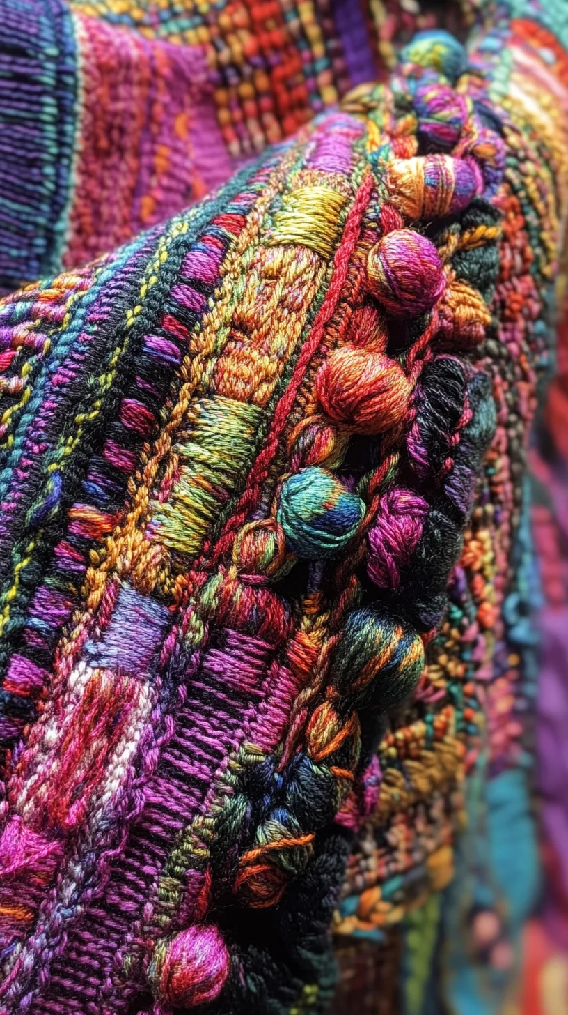 Vibrant Embroidery: Elevate Your Style with Colorful Textiles and Unique Patterns