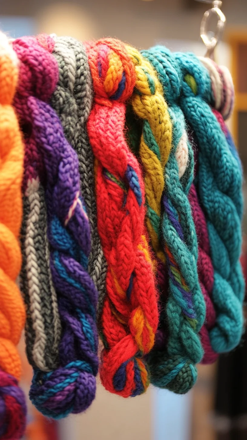 Vibrant Knitted Braids: A Cozy and Colorful Accessory for Any Season