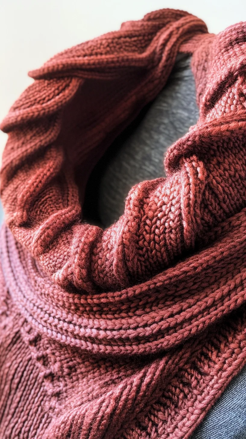 Warm Up in Style: The Cozy Elegance of a Chunky Knit Cowl Scarf